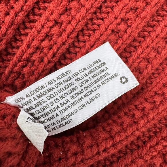 Universal Thread Red Knit Long Sleeve Sweater Size Medium - Picture 6 of 6